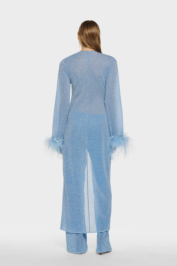 Oséree Lumière Plumage Long Kaftan