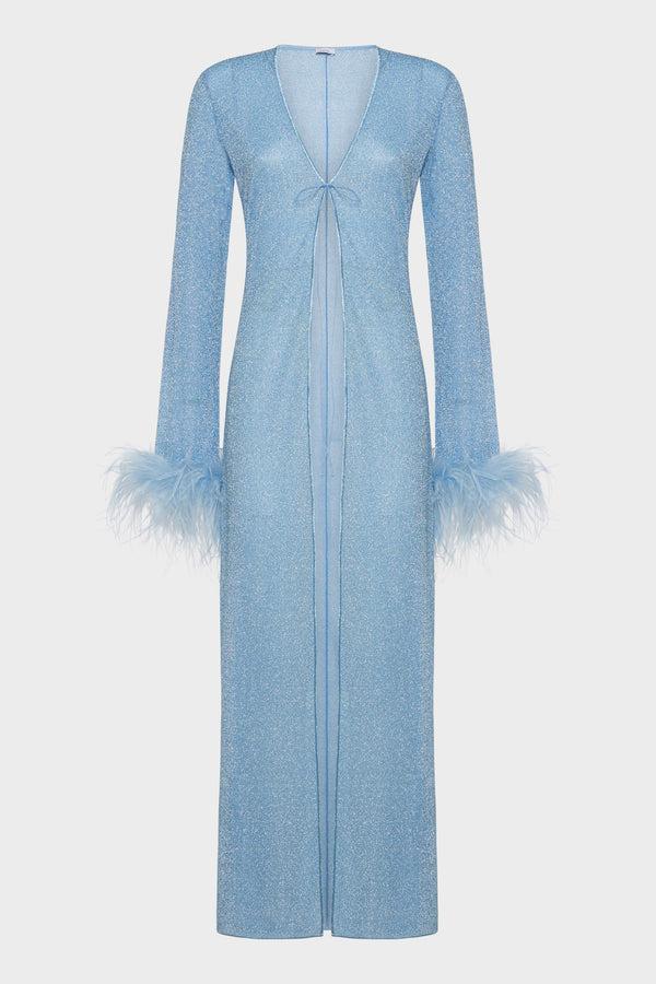oséree Lumière Plumage Long Kaftan