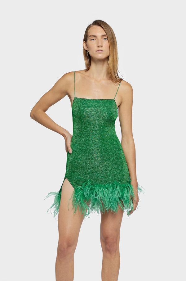 Oséree Lumière Plumage Mini Dress