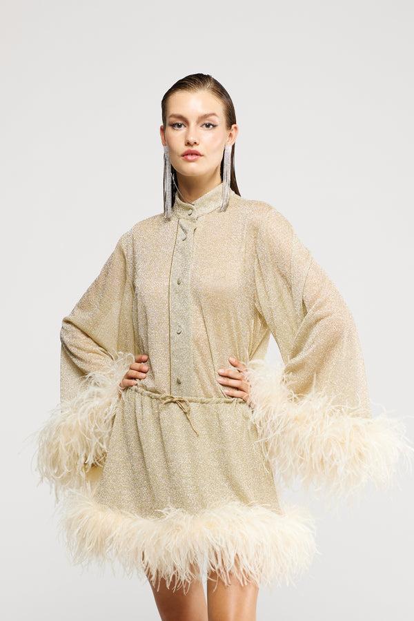 Oséree Lumière Plumage Mini Skirt