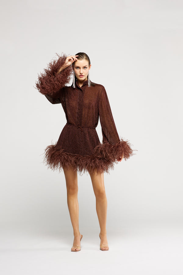 Oséree Lumière Plumage Mini Skirt