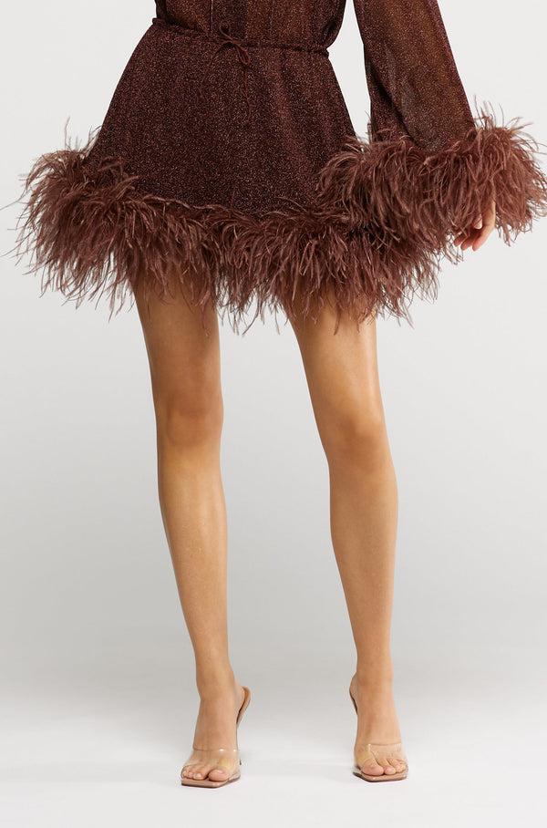 Oséree Lumière Plumage Mini Skirt
