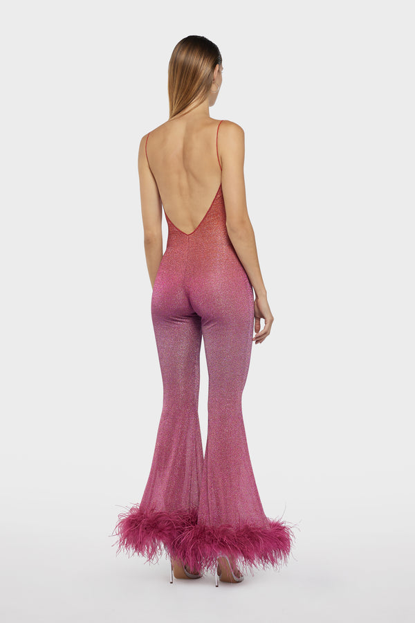 Oséree Lumière Shade Plumage Jumpsuit