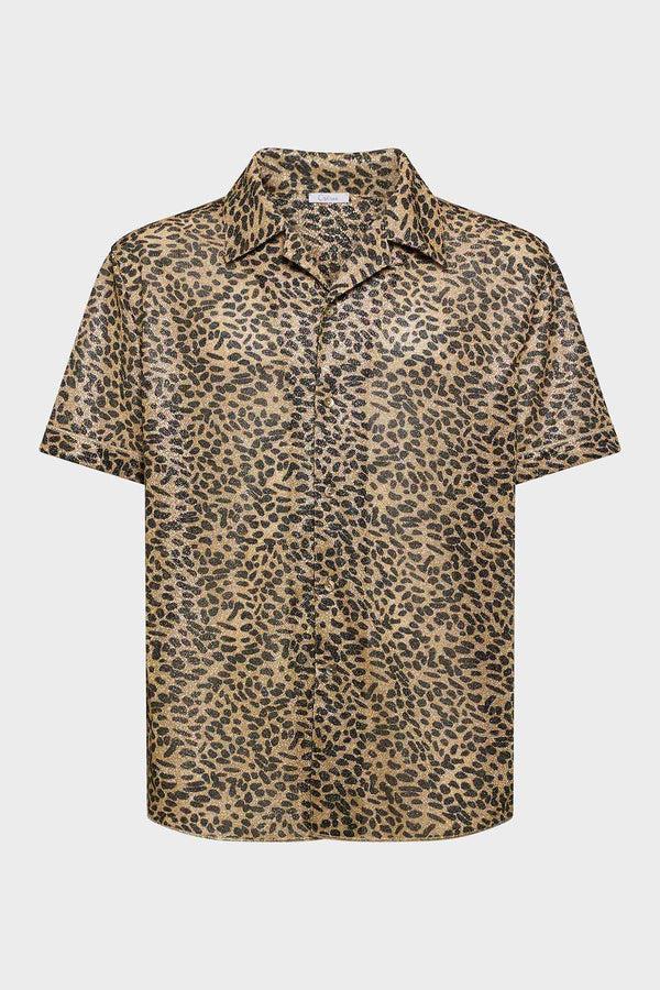 oséree Men Animalier Short Sleeves Shirt