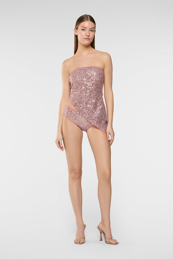 Oséree Netquins Asymmetrical Bandeau