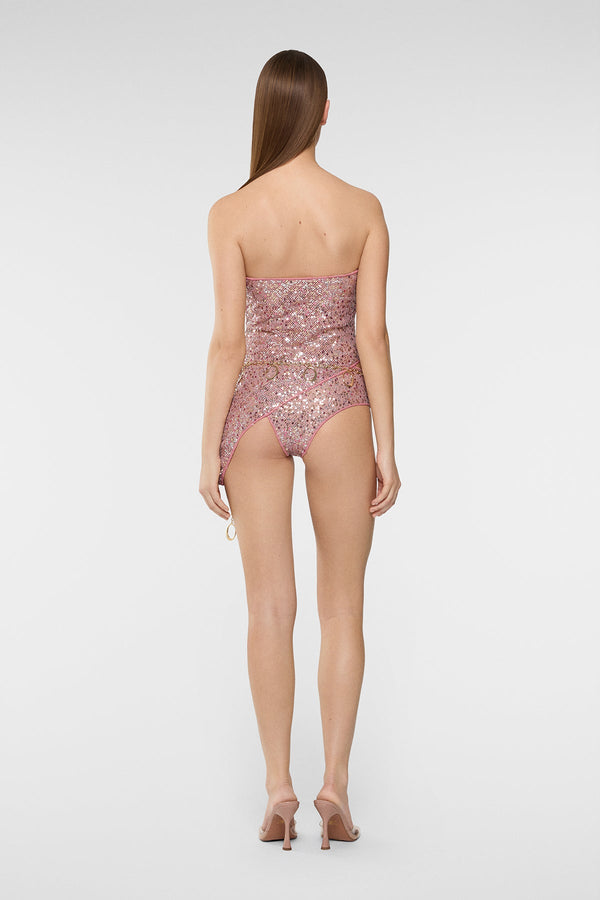 Oséree Netquins Asymmetrical Bandeau