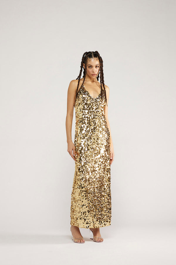 Oséree Night Sequins Long Dress