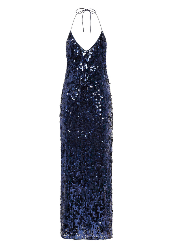 oséree Night Sequins Long Dress