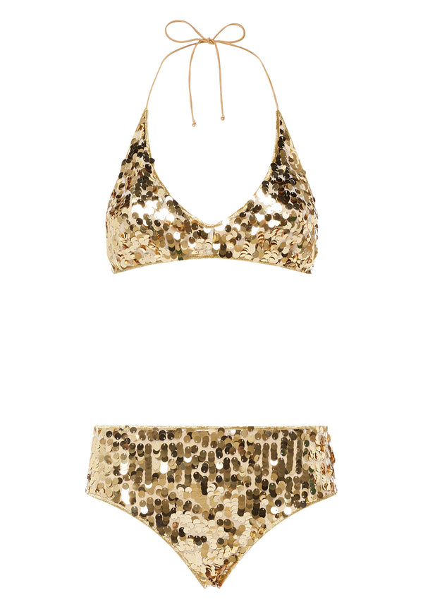 oséree Night Sequins Midi Set