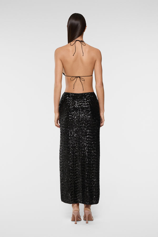 Oséree Paillettes Long Skirt