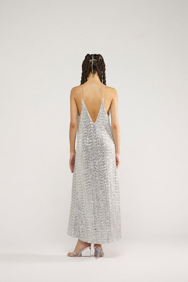 Oséree Paillettes V Dress