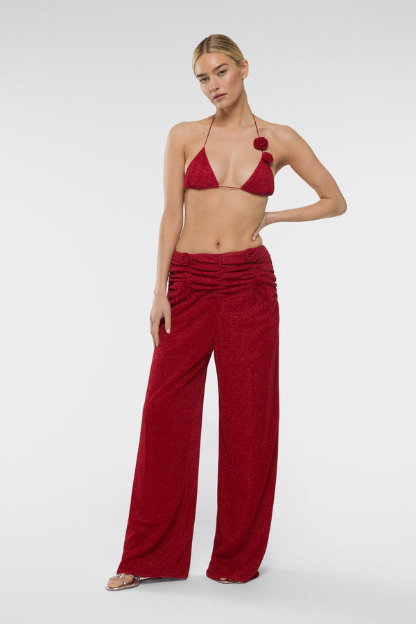 Oséree Red Roses Pants