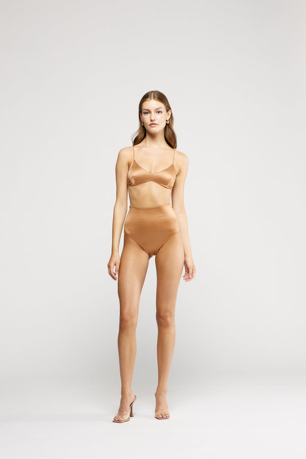 Oséree Satin Bra High Waisted