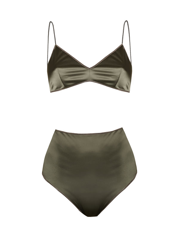 oséree Satin Bra High Waisted