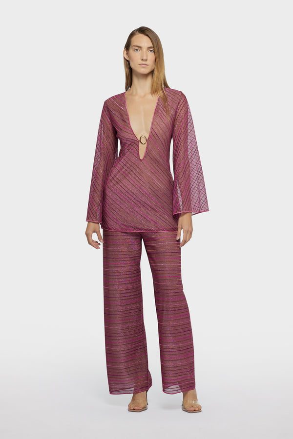 Oséree Shiny Stripes O Kaftan