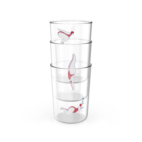 ototo Deep Dive Set of 3 Glasses