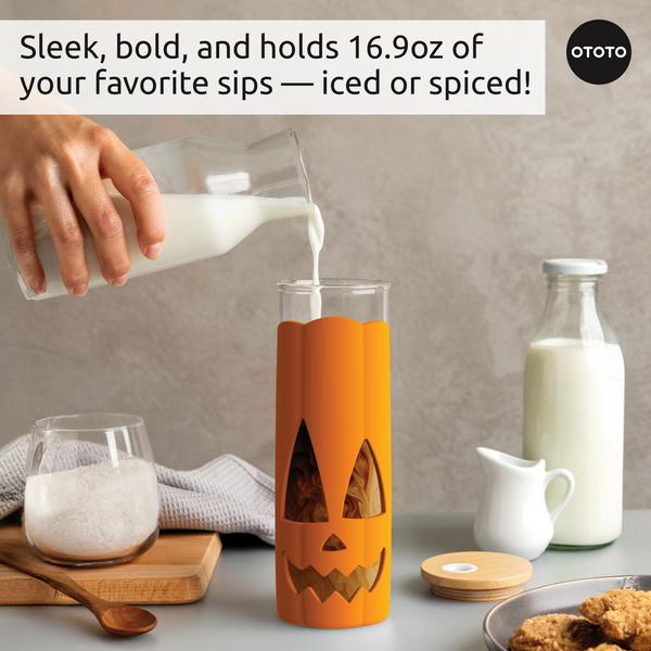 Ototo Jack-o-Cup Tumbler With Straws