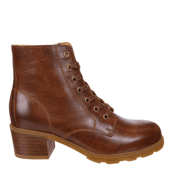 Otbt ARC In BROWN LEATHER Heeled Ankle Boots