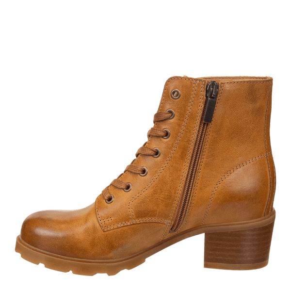 Otbt ARC In CAMEL LEATHER Heeled Ankle Boots