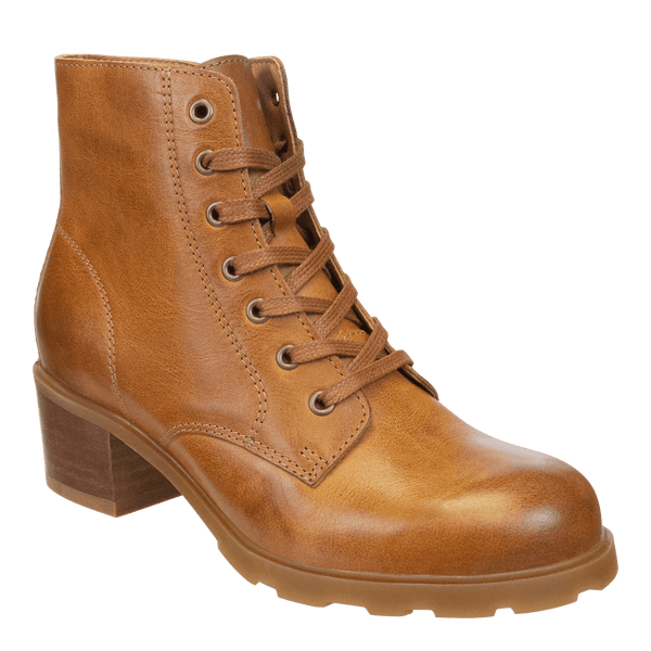 otbt ARC in CAMEL LEATHER Heeled Ankle Boots