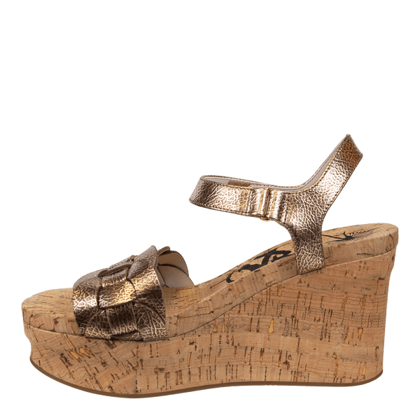 Otbt CHARLESTON In GOLD Wedge Sandals