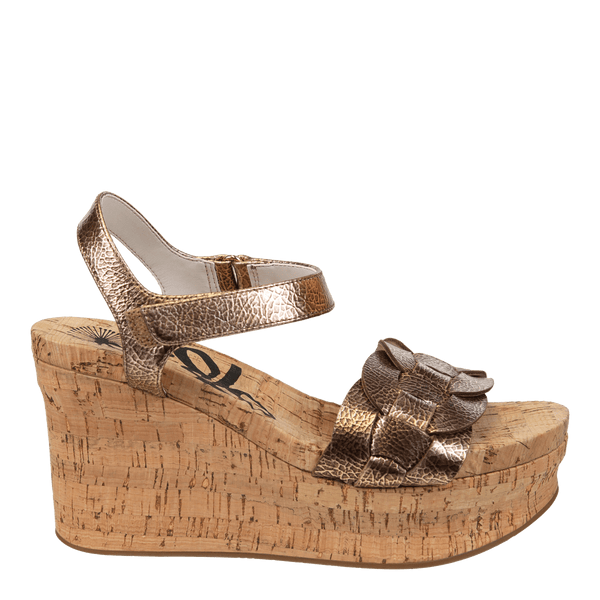 Otbt CHARLESTON In GOLD Wedge Sandals