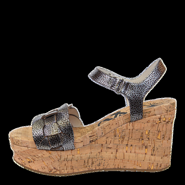 Otbt CHARLESTON In SILVER Wedge Sandals