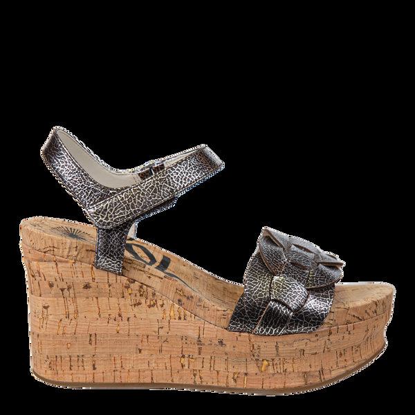 Otbt CHARLESTON In SILVER Wedge Sandals