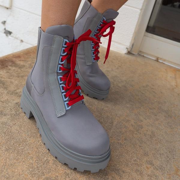 otbt COMMANDER in GREY Combat Boots