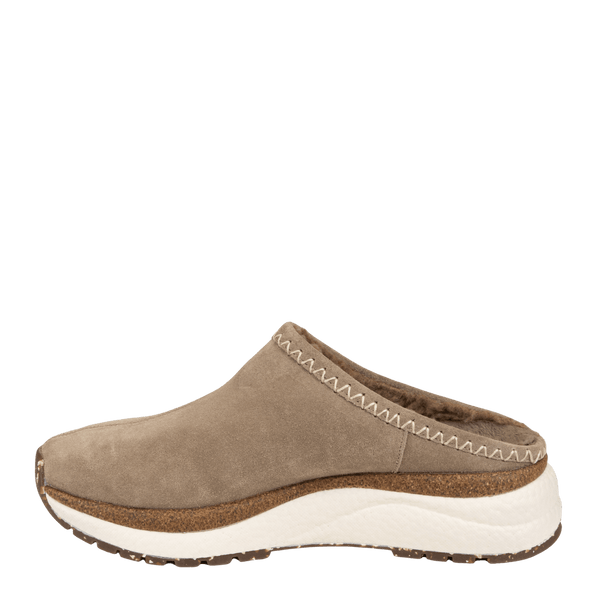 Otbt COZYLITE In TAUPE GREY Mules