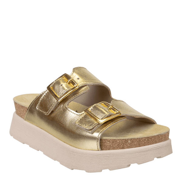 otbt MODULINK in GOLD Platform Sandals