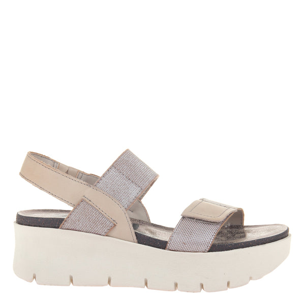 Otbt NOVA In SILVER Platform Sandals