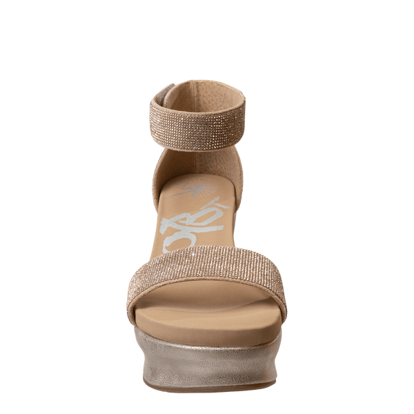 Otbt STATUS In ROSE GOLD Wedge Sandals