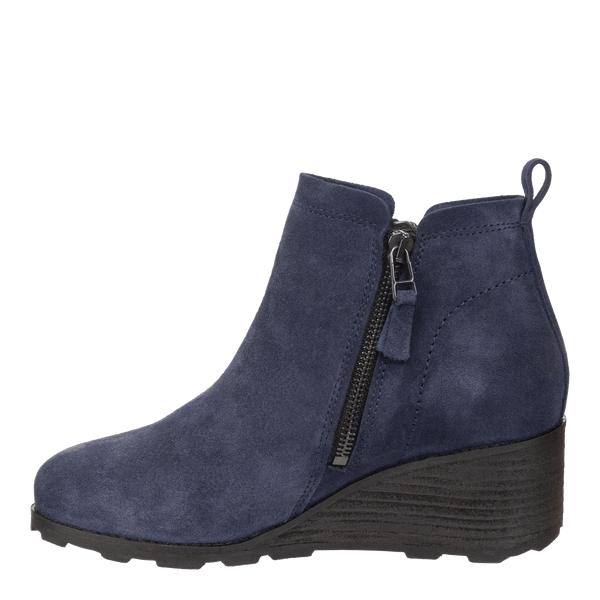 Otbt STORY In NAVY Wedge Ankle Boots