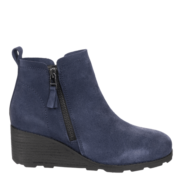 Otbt STORY In NAVY Wedge Ankle Boots