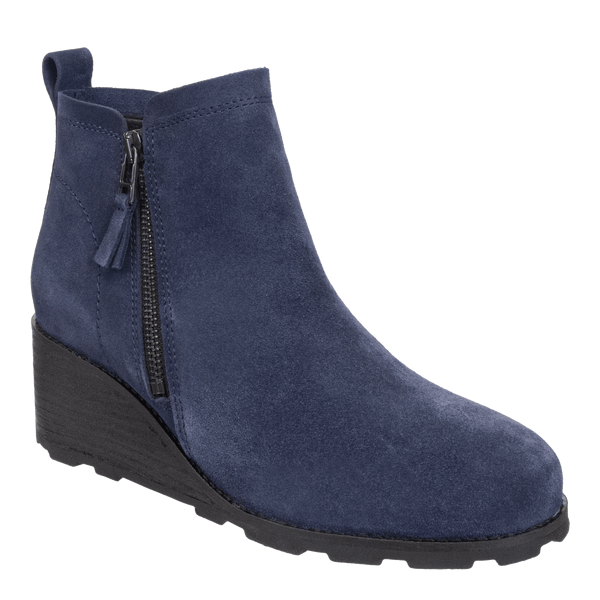otbt STORY in NAVY Wedge Ankle Boots