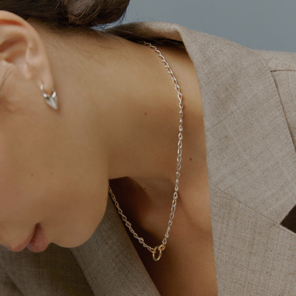 Otiumberg Eternal Link Up Necklace & Bracelet Set Mixed Metals