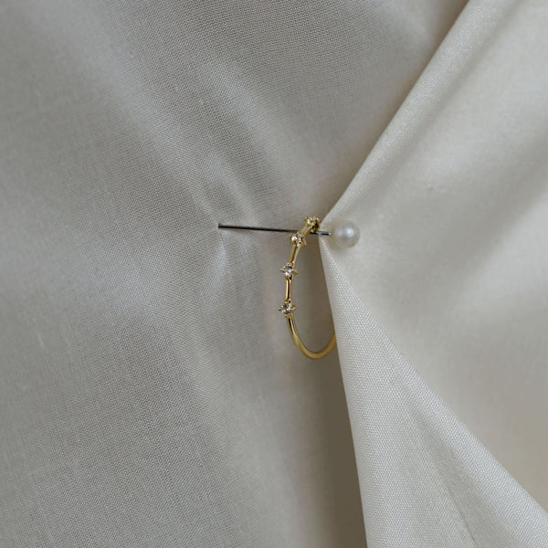 Otiumberg Four Stone Diamond Thread Ring 9kt Solid Gold