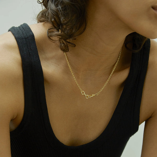 Otiumberg Locked Necklace & Bracelet Set 14kt Gold Vermeil