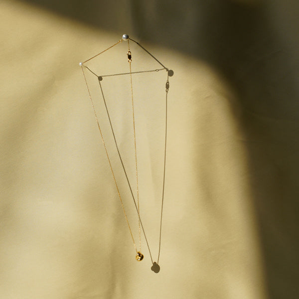 Otiumberg Mini Solid Gold Knot Necklace 9kt Solid Gold