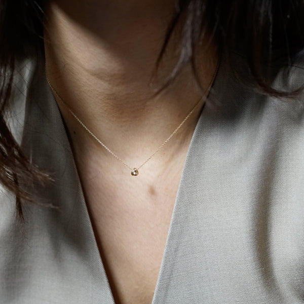 Otiumberg Mini Solid Gold Knot Necklace 9kt Solid Gold