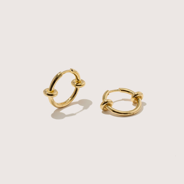otiumberg Orbit Everyday Gold Hoops 14kt Gold Vermeil