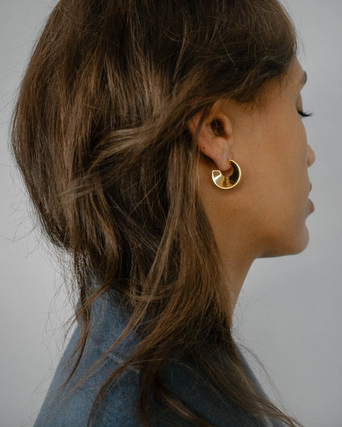 Otiumberg Arc Hoops 14kt Gold Vermeil