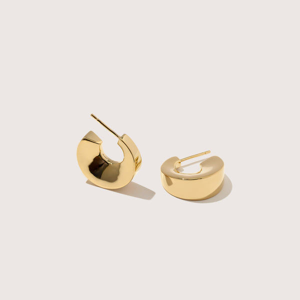 otiumberg Arc Hoops 14kt Gold Vermeil