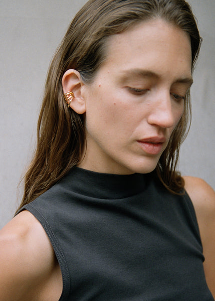 Otiumberg Chaos Ear Cuff 14kt Gold Vermeil