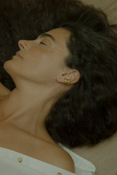 Otiumberg Chaos Ear Cuff 14kt Gold Vermeil