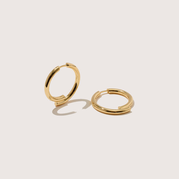 otiumberg Chaos Hoops 14kt Gold Vermeil