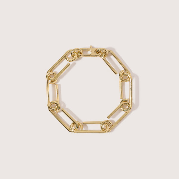 otiumberg Chunky Arena Bracelet 14kt Gold Vermeil