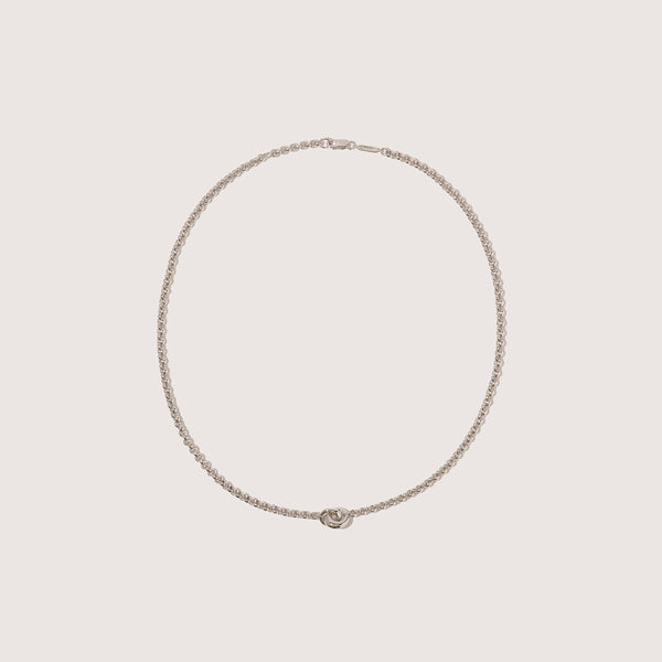 otiumberg Chunky Link Up Necklace Sterling Silver