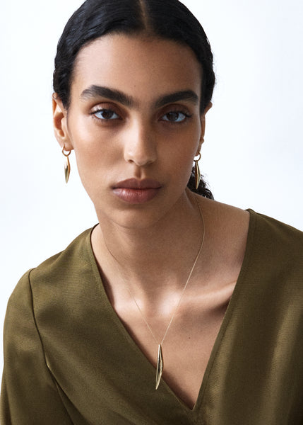 Otiumberg Cinder Drop Earrings 14kt Gold Vermeil